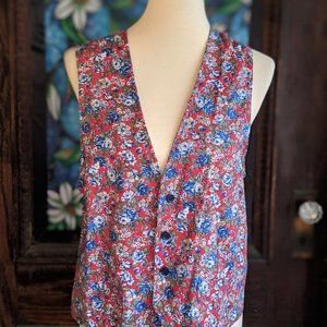 vintage button-down vest
